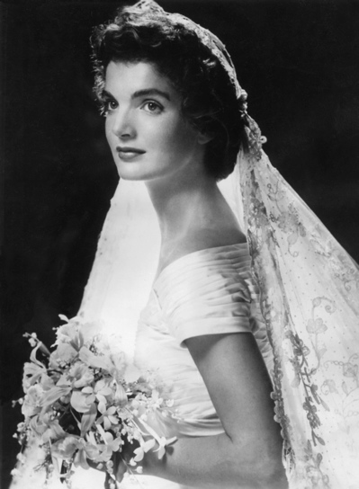 I have always loved Jackie O's look for her wedding and searched for photos